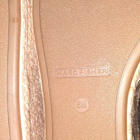 ๐ฃMARC FISHER Joven Espadrille Wedge Sandal in Natural Beige - Picture 11 of 17